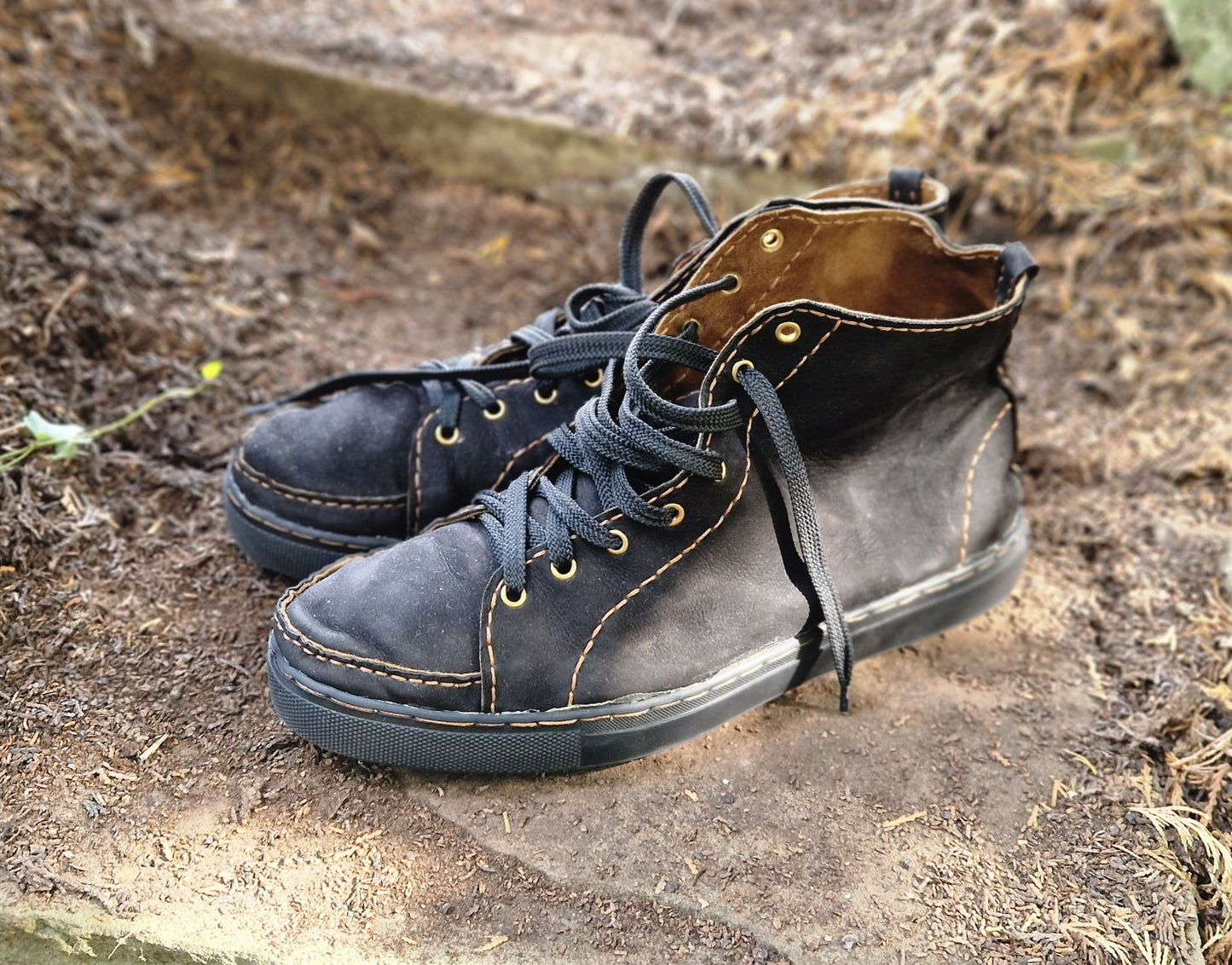 Sneakers, men's high-top nappa