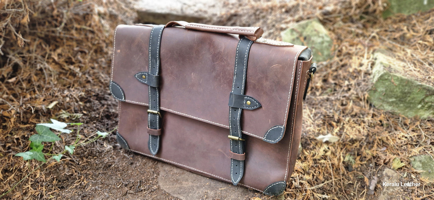 Large satchel briefcase