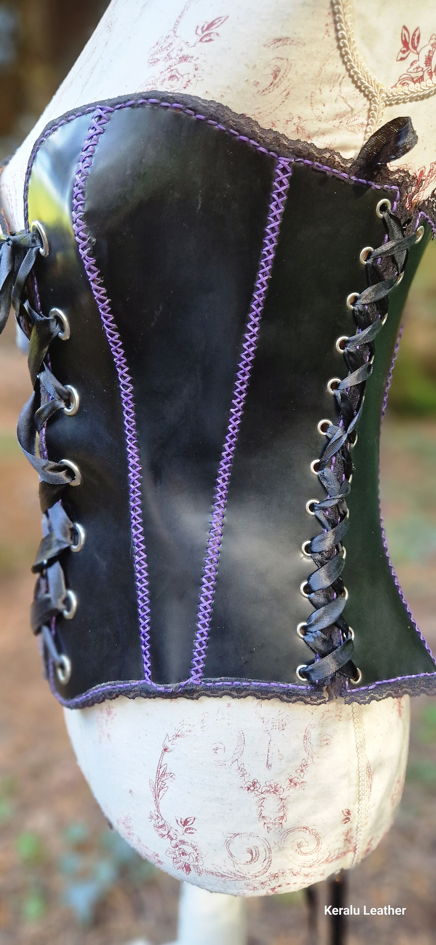 Corset, soft supple leather