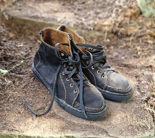 Sneakers, men's high-top nappa