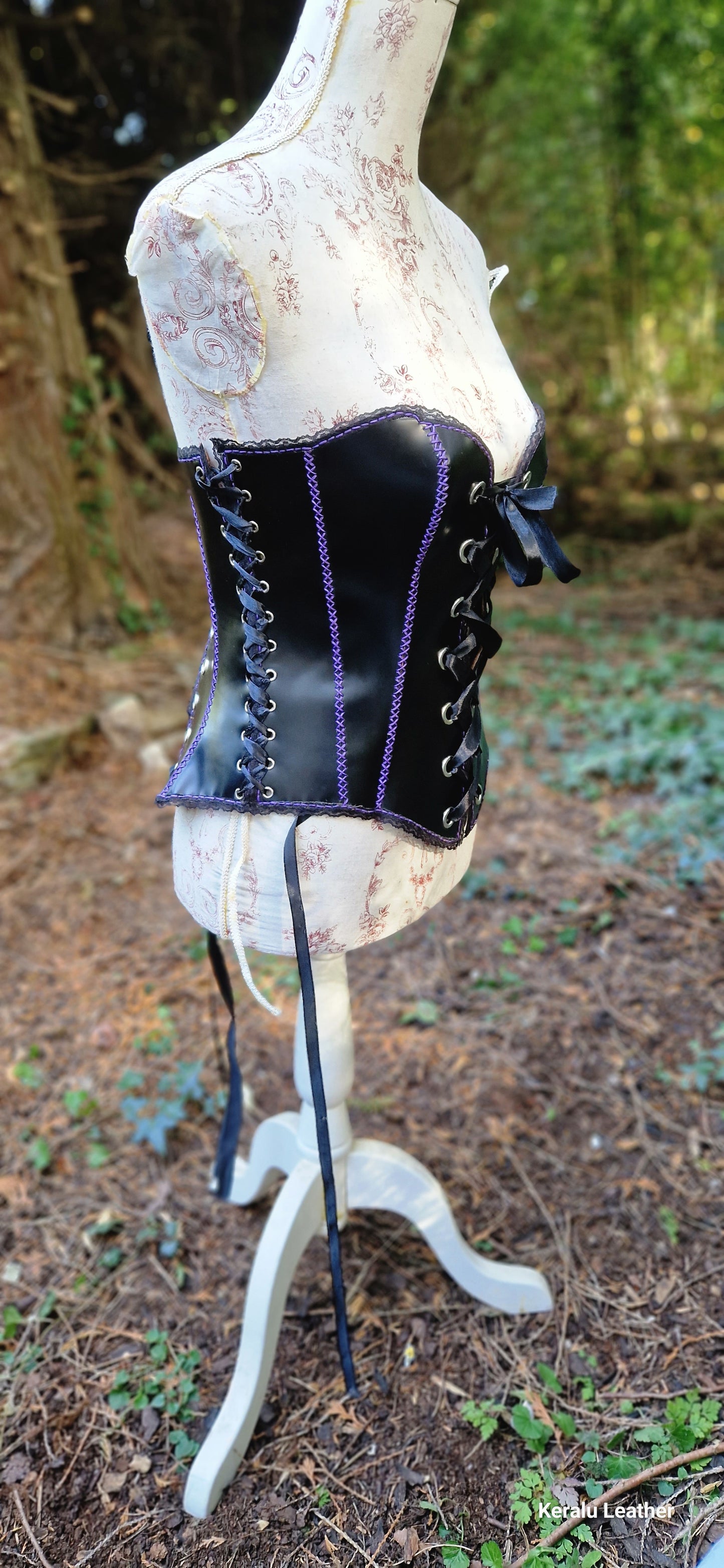 Corset, soft supple leather