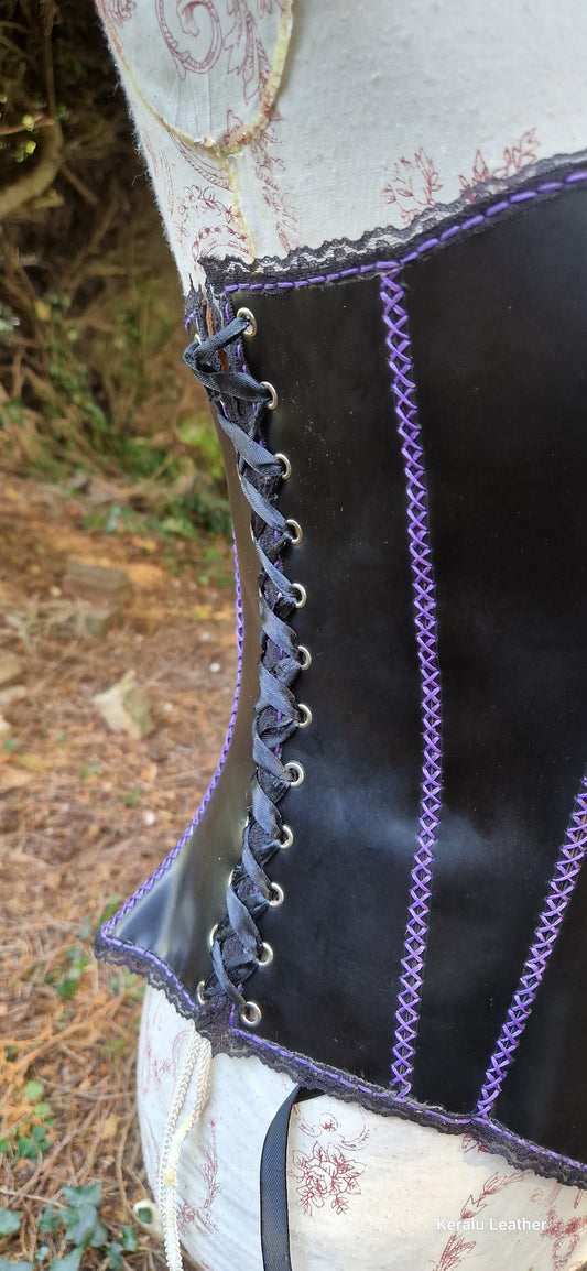 Corset, soft supple leather